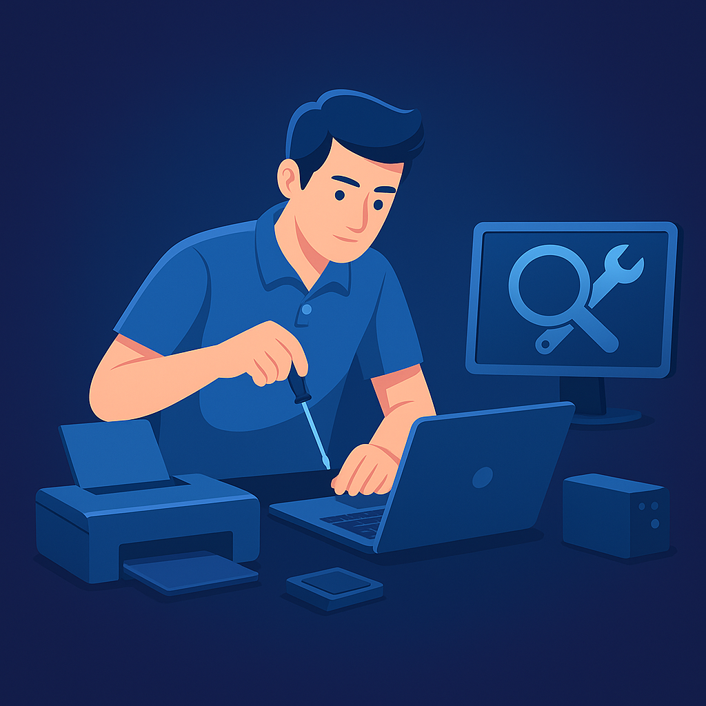 تعمیرات تخصصی لپ‌تاپ، پرینتر و کامپیوتر